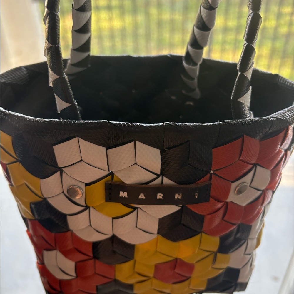 Marni Colorful Hexagon Pattern Tote - Picture 2 of 4
